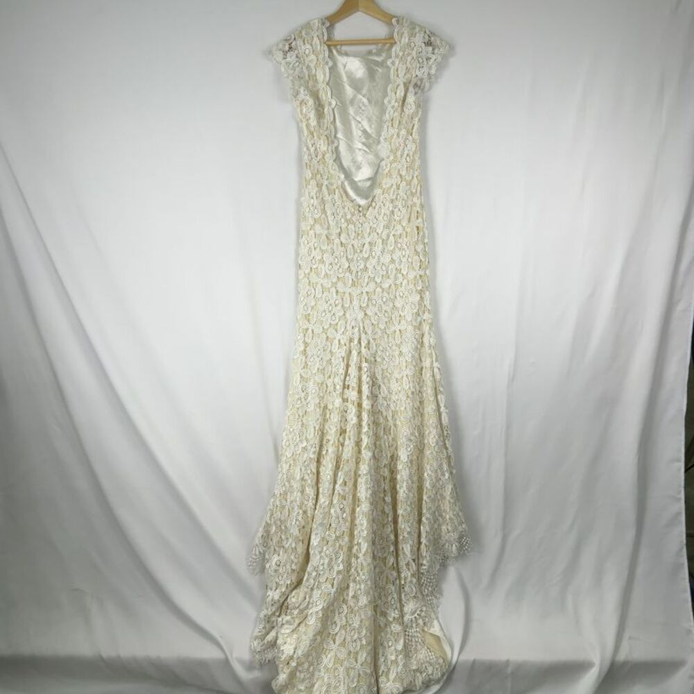 Daughters of Simone FLORAL LACE WEDDING DRESS